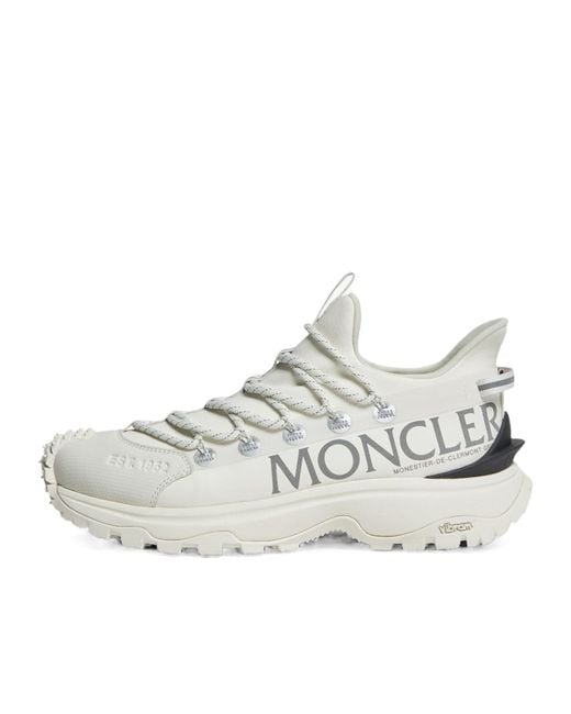 Moncler White Trailgrip Lite 2 Low Top Sneakers