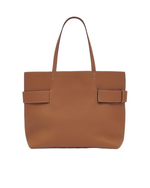 Alexander McQueen Brown T-Bar Sling Tote Bag