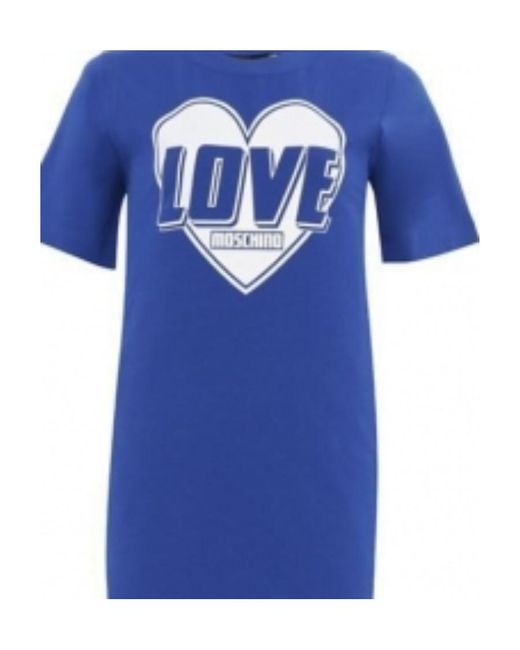 Moschino Blue Logo Dress