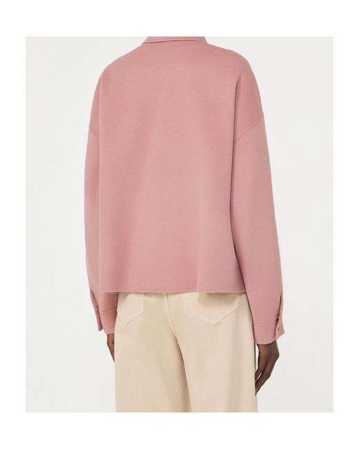 Weekend by Maxmara Pink Double Faced Cropped Jacket