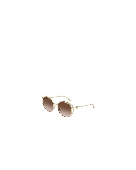 Jimmy Choo White Eyewear Round Frame Sunglasses
