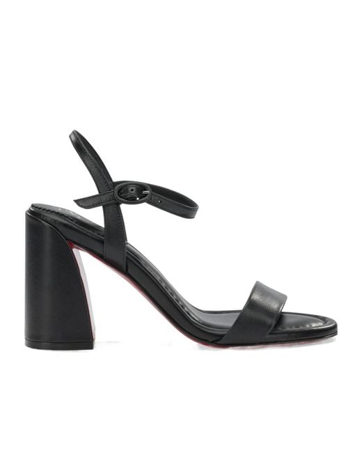 Christian Louboutin Metallic Miss Jane Leather Heeled Sandals