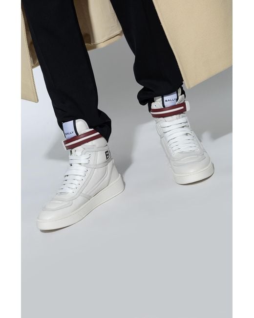 Bally White Round Head High Upper Board Shoes for men