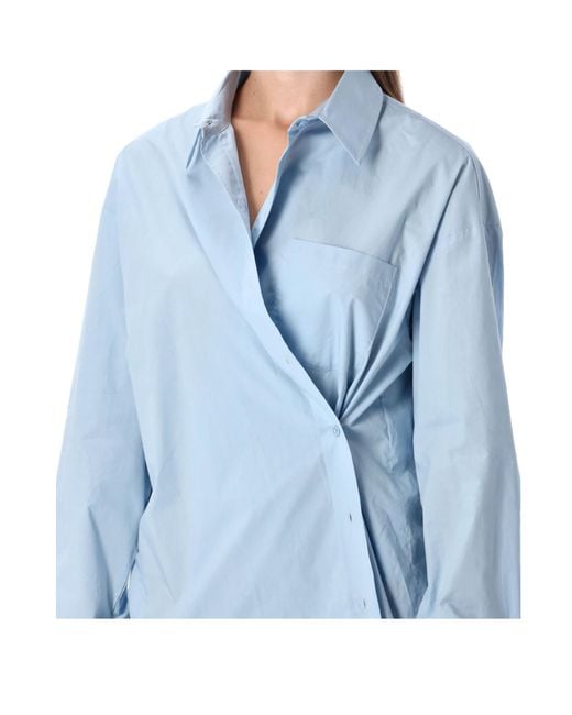 Frankie Shop Blue Long Sleeve Shirt