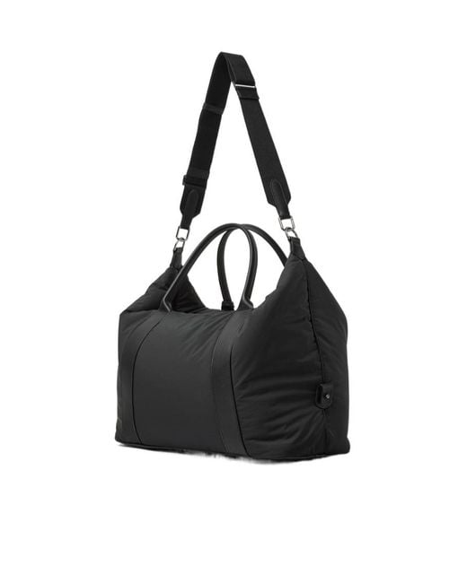 Loro Piana Black Medium Wind Duffle Bag for men