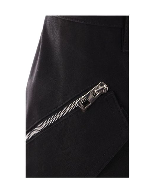 Loewe Black Zip-Detailed Cargo Trousers for men