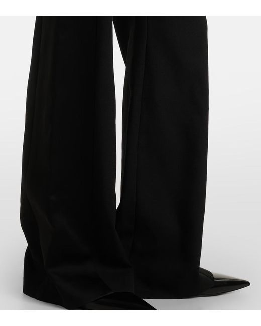 Victoria Beckham Black Cami Cutout Crêpe Satin Jumpsuit