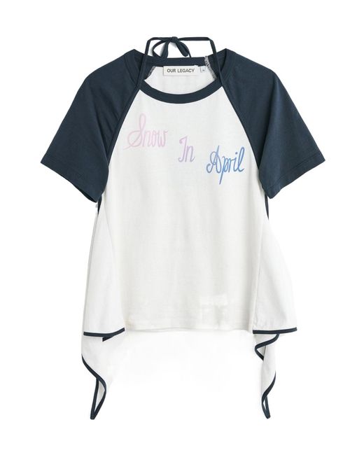 Our Legacy Blue Apron Shigatsu-Print T-Shirt