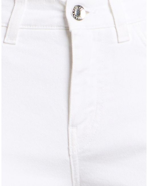 Dolce & Gabbana White Solid Color Straight Leg Pants