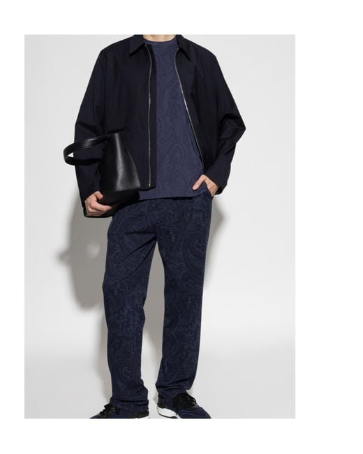 Paul Smith Blue Long-Sleeved Zip-Up Jacket for men