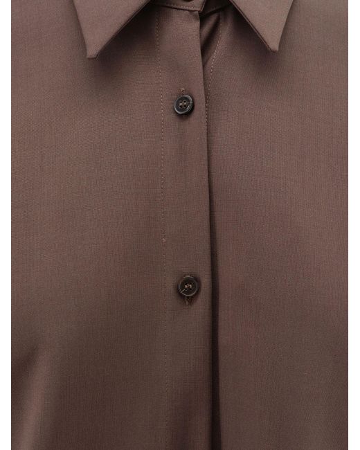 Alysi Brown Long-Sleeved Shirt
