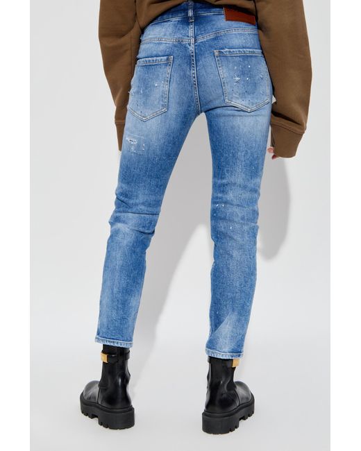 DSquared² Blue Cool Girl Distressed Jeans