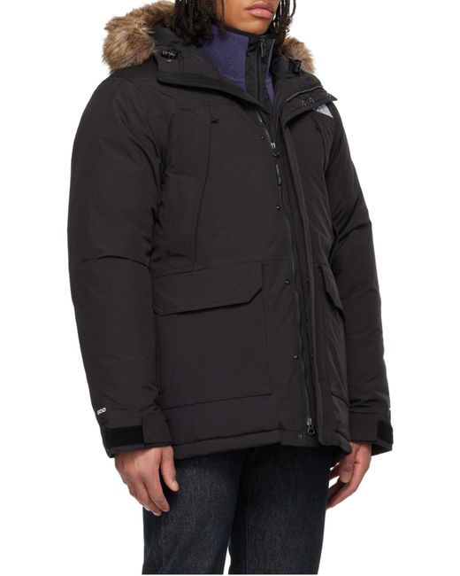 The North Face Black Fur-Trim Mcmurdo Parka for men