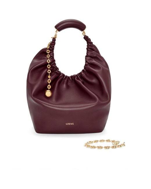 Loewe Purple Medium Squeeze Bag