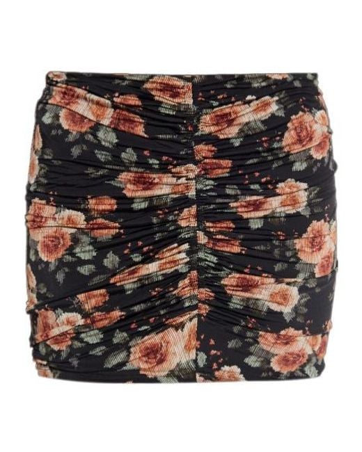 IRO Black Pleated Midi Skirt