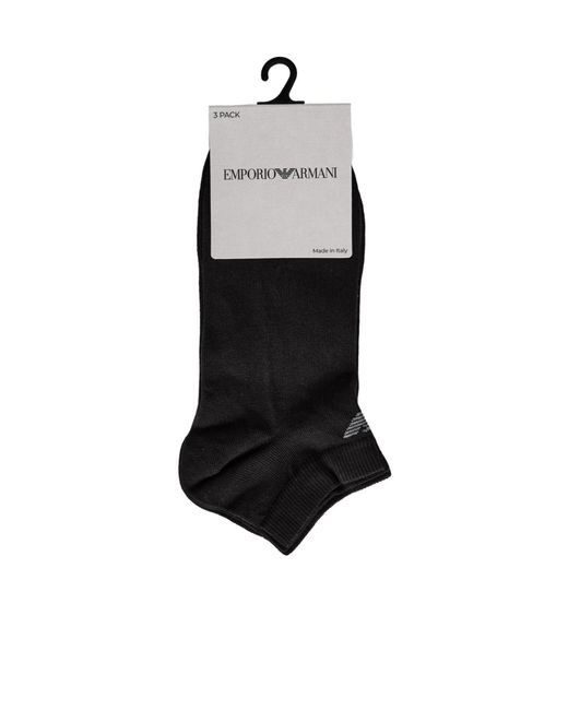 Emporio Armani White Short Socks for men