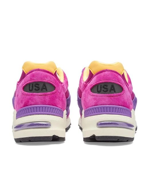 New Balance Purple Logo-Patch Sneakers for men