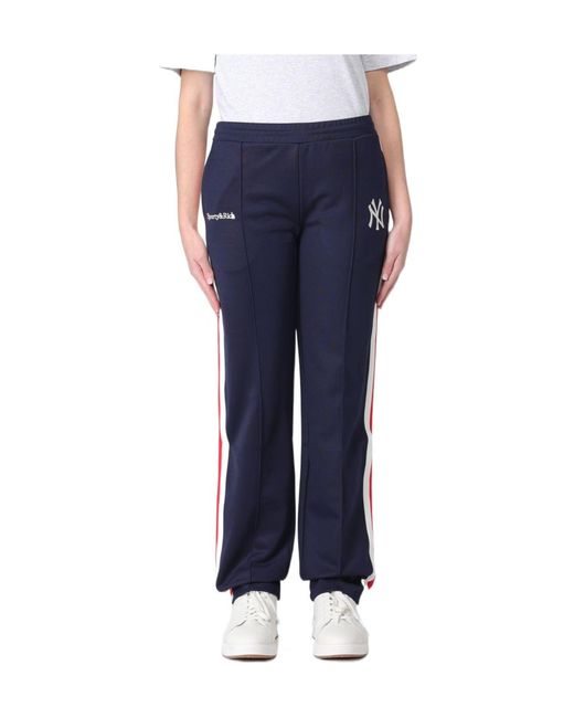 Sporty & Rich Blue Elastic Waist Sports Pants