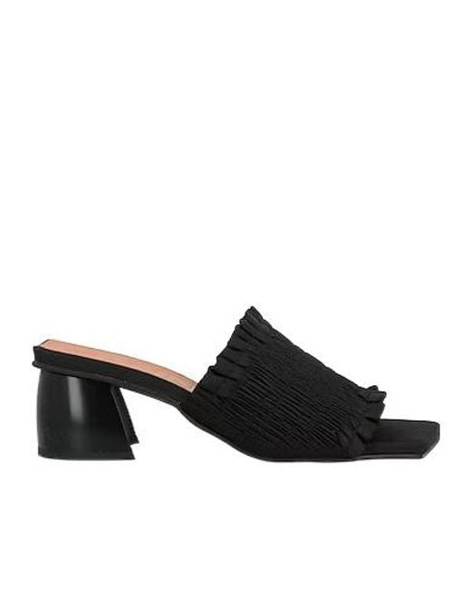 Ganni Black Slide Sandals