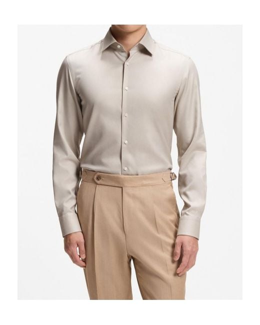 Boss White Long-Sleeved Shirt for men