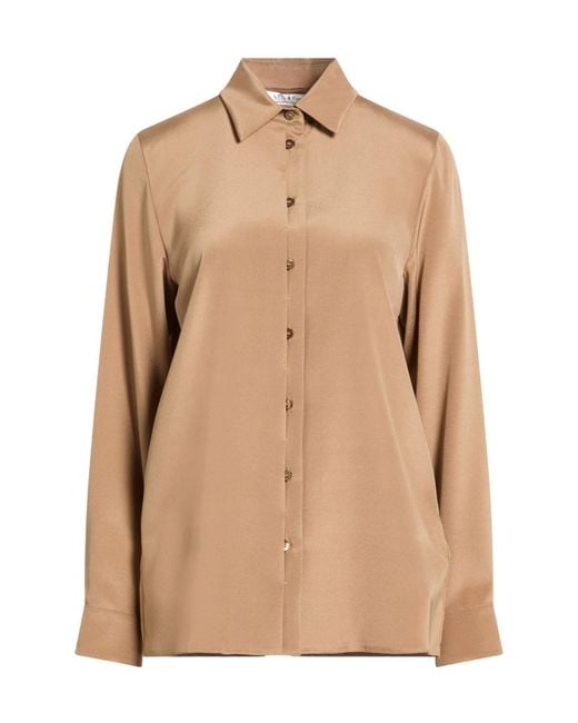 Max Mara Natural Solid Colour Shirts Blouses
