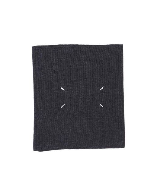 Maison Margiela Blue Knitted Scarf