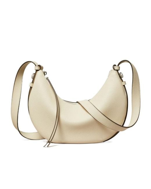 Tory Burch Natural Romy Half Moon Shoulder Bag