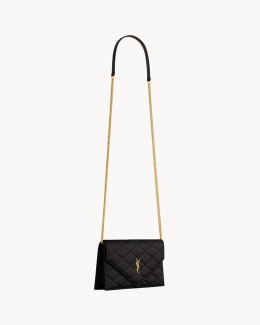 Saint Laurent White Paris Chain Shoulder Bag