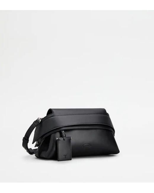 Tod's Black Wave Pouch Bag