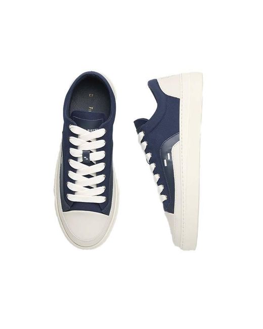 Filling Pieces Blue Lace-Up Sneakers for men