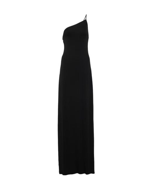 Nili Lotan Black One-Shoulder Dress