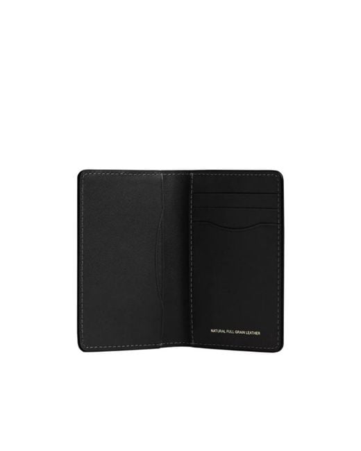 COACH Black Logo-Lettering Cardholder for men