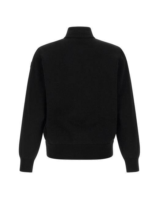 Moncler Black Quilted Zipped Jacket for men