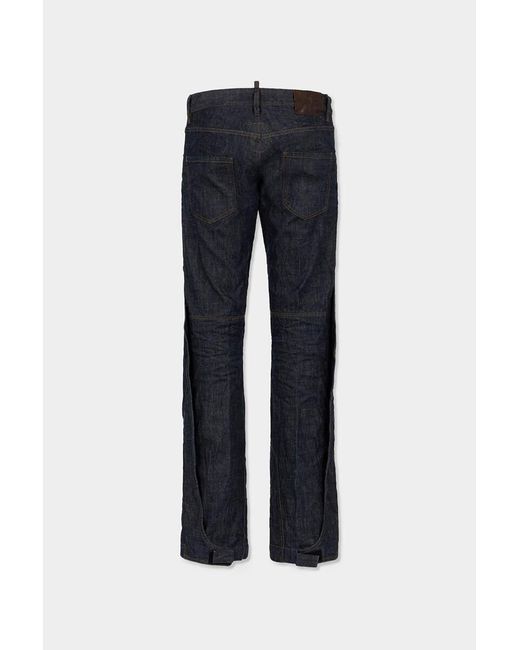 DSquared² Blue Belt-Loop Jeans for men