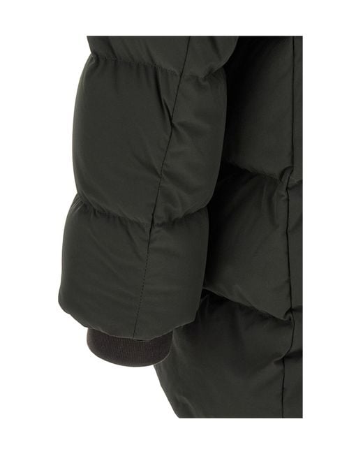 Moorer Black Long-Sleeved Down Jacket for men
