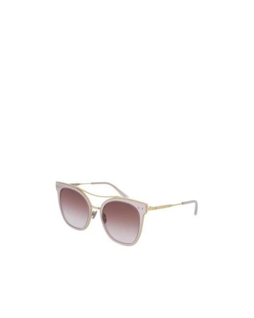 Bottega Veneta White Logo Details Sunglasses