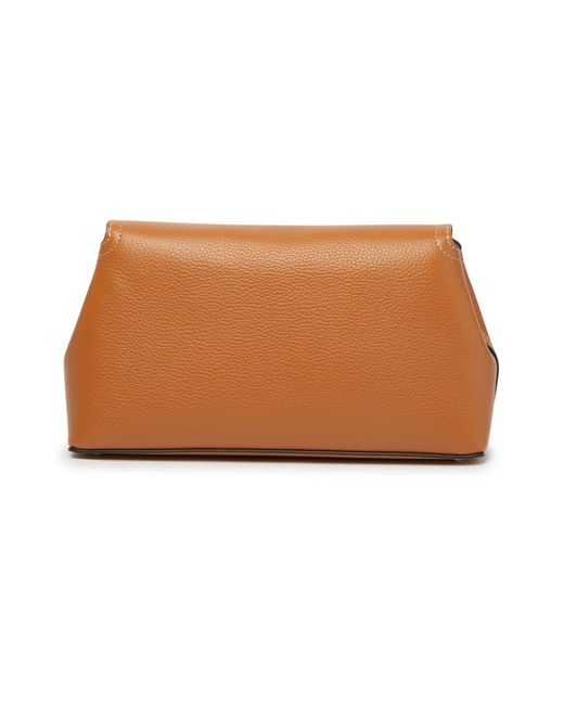 Totême Brown T-Lock Logo Shoulder Bag