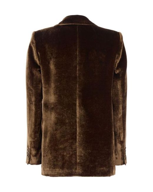Etro Brown Single-Breasted Blazer