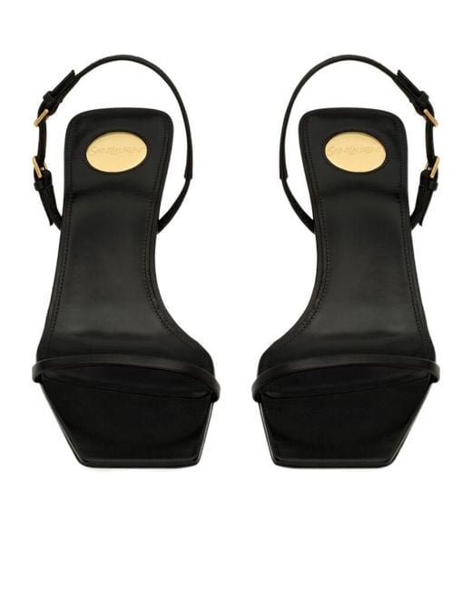 Saint Laurent Metallic Jaspe Sandals