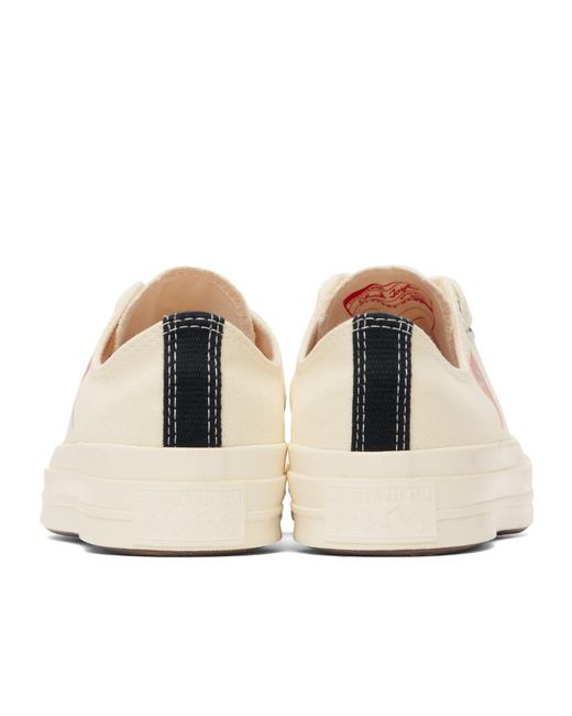 COMME DES GARÇONS PLAY Pink Comme Des Garçons Play X Converse Chuck 70 Cdg Ox Heart-Shaped Low-Cut Skate Shoes