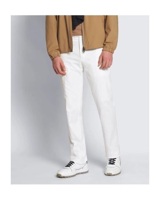 Brioni White Journey Trousers for men