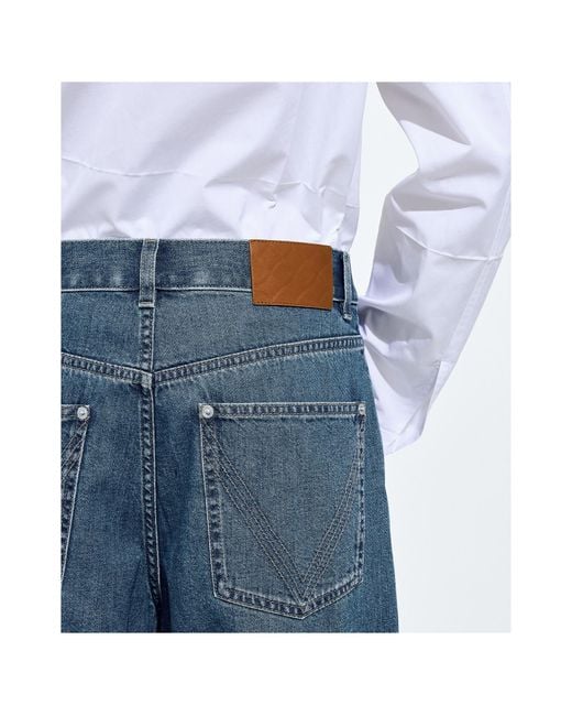 Bottega Veneta Blue Wide Leg Jeans for men