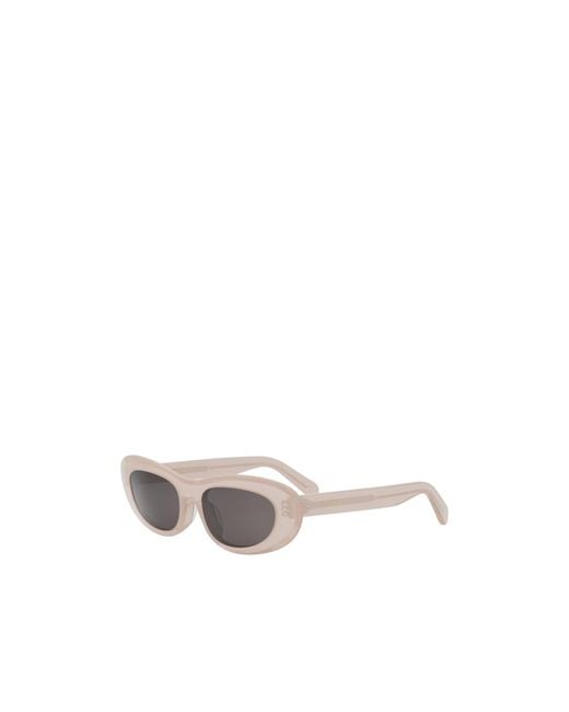 Céline White Full Frame Sunglasses
