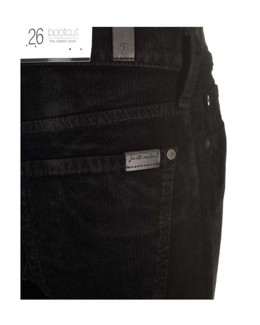 7 For All Mankind Black Belt-Loop Jeans