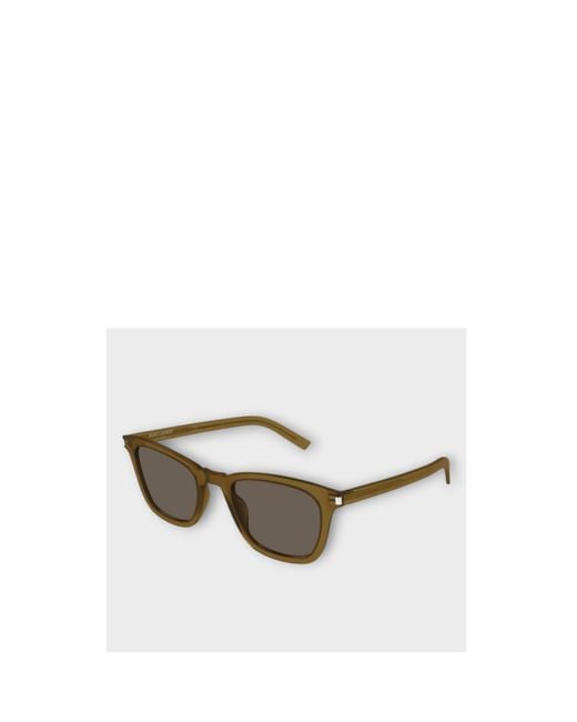 Saint Laurent Multicolor Eyewear Slim Square Frame Sunglasses