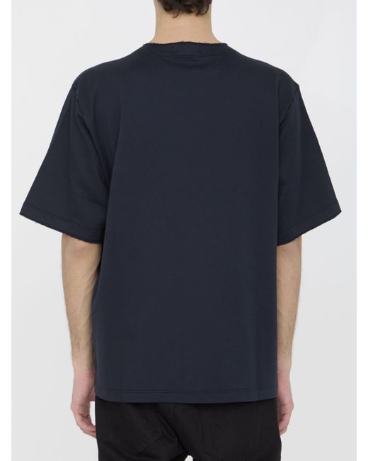 Stone Island Blue Short-Sleeved Crewneck T-Shirt for men