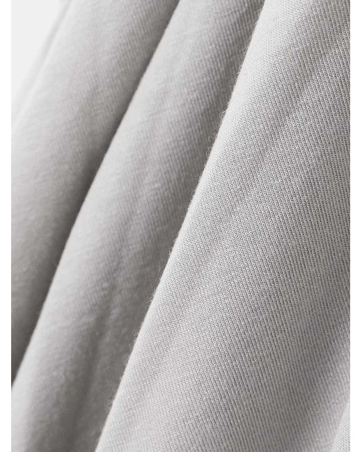 Rick Owens White Pleated Midi Skirt