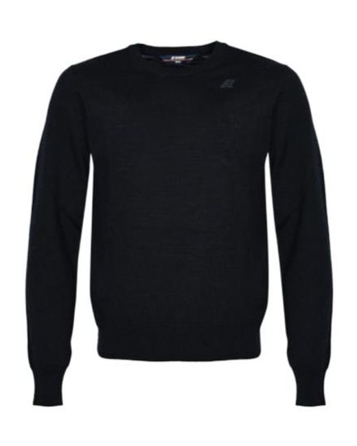 K-Way Blue Sebastien Crewneck Pullover for men
