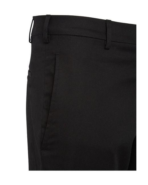 Neil Barrett Black Tapered-Leg Cotton Trousers for men