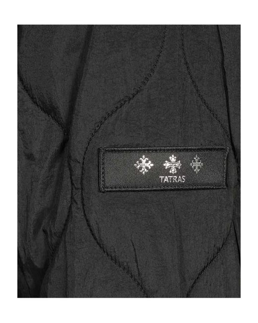 Tatras Black Quilted Panel Jacket for men